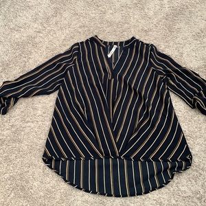 New Navy & Gold Blouse